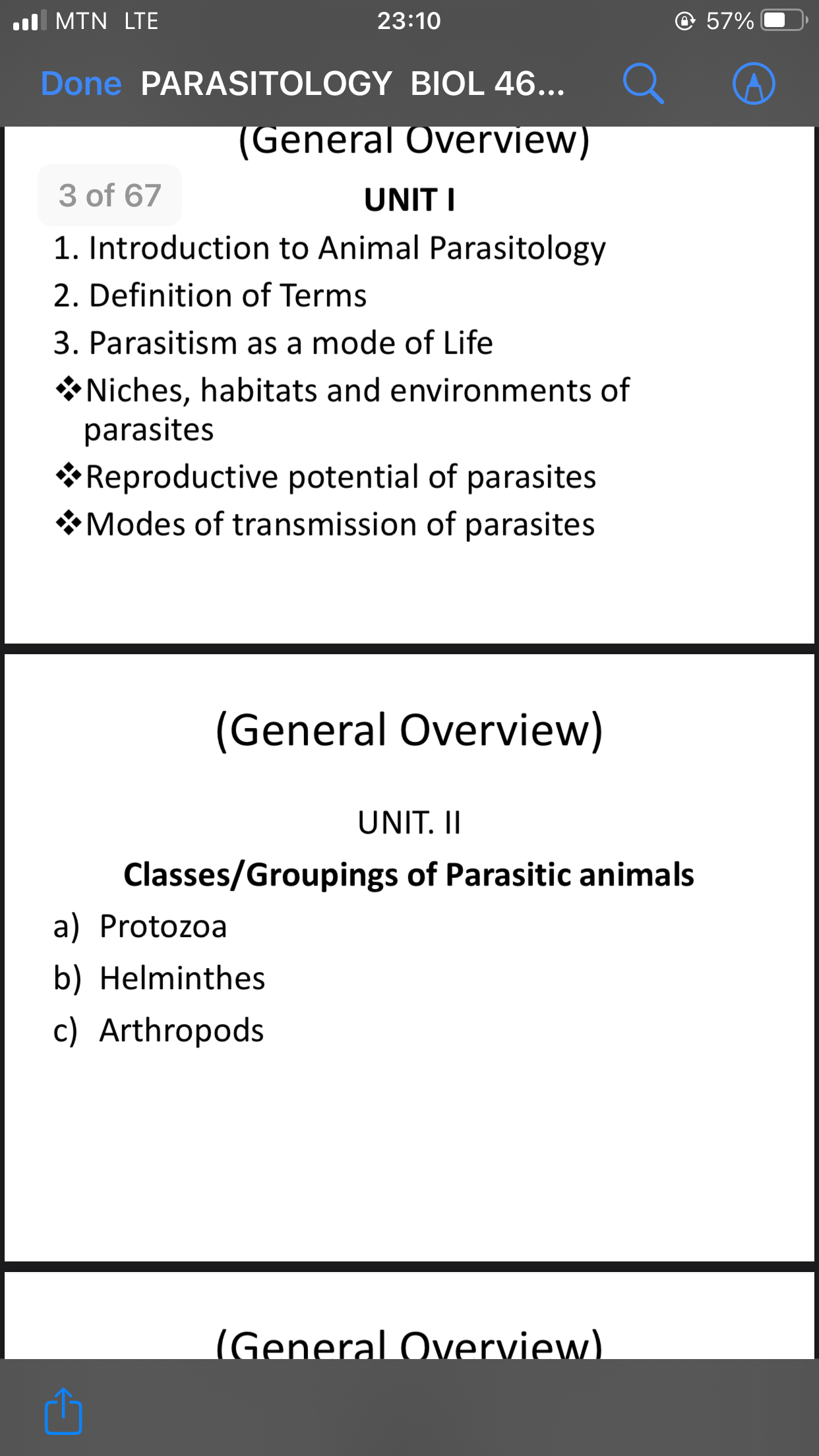 Introduction to Animal Parasitology